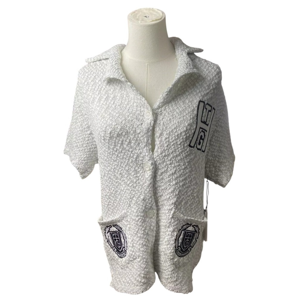 Honor The Gift Women's Cardigan Sweater Camp Small Button Up WHTG220443